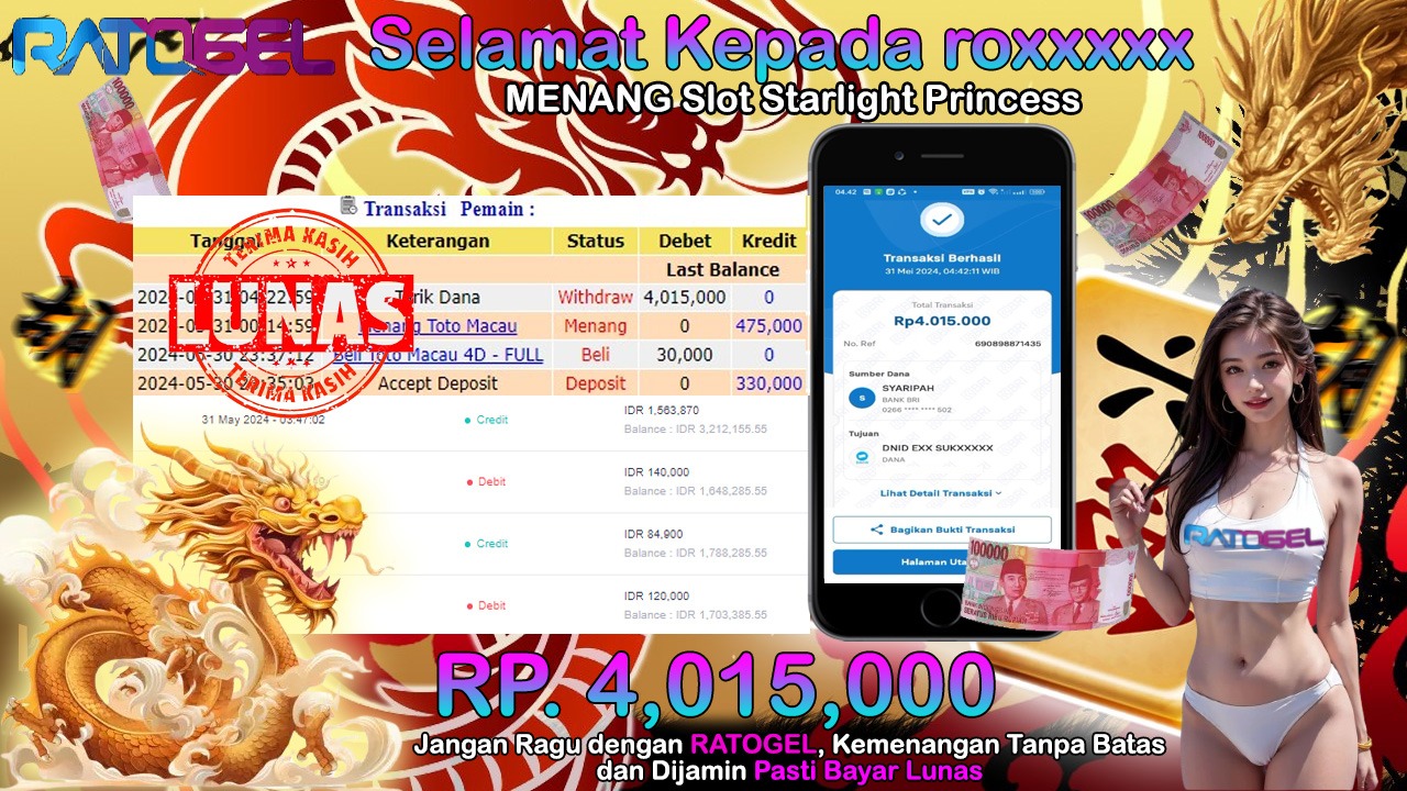 BUKTI JP SLOT DAN TOGEL TERPERCAYA DI INDONESIA TGL 31-05-2024