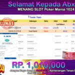 BUKTI JACKPOT SLOT POKER MANIA 1024 TERPERCAYA DI INDONESIA TGL 01-07-2024