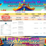 BUKTI JACKPOT SLOT WILD BOUNTY SHOWDOWN TERPERCAYA DI INDONESIA TGL 11-08-2024