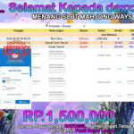 BUKTI JACKPOT SLOT MAHJONG WAYS 2TERPERCAYA DI INDONESIA TGL 09-09-2024